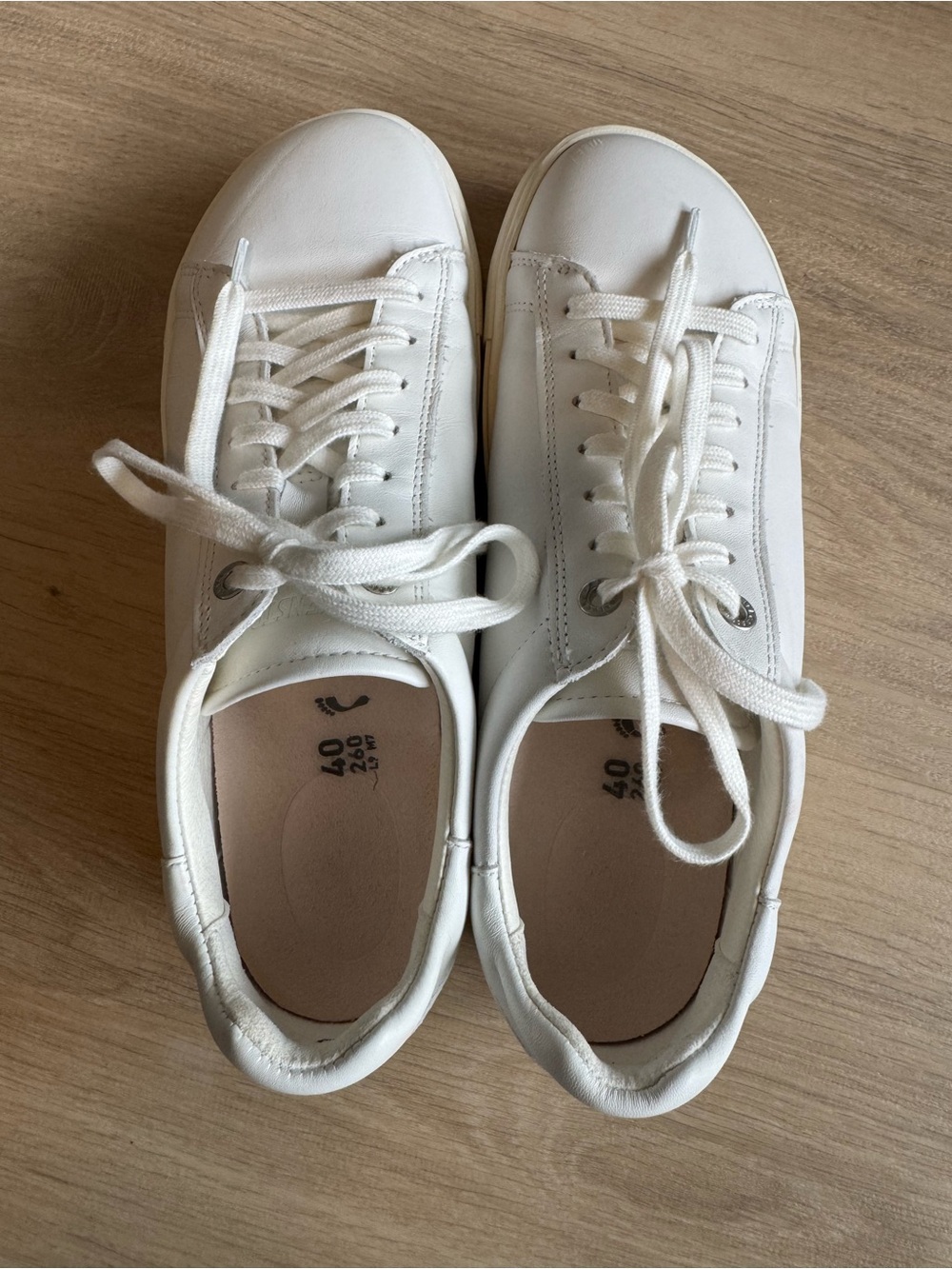 Birkenstock Bend White Leather Sneakers - Picture 2 of 5